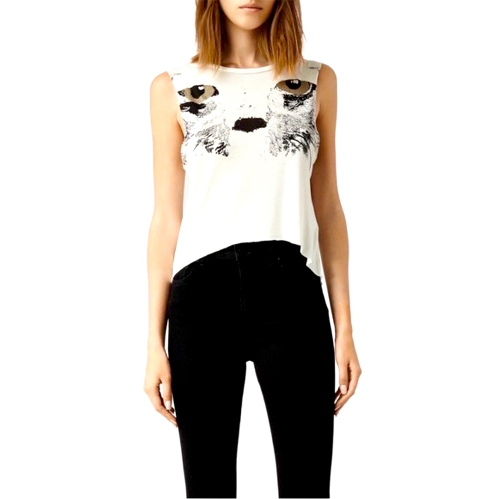 All Saints Cat eyes Crop Top